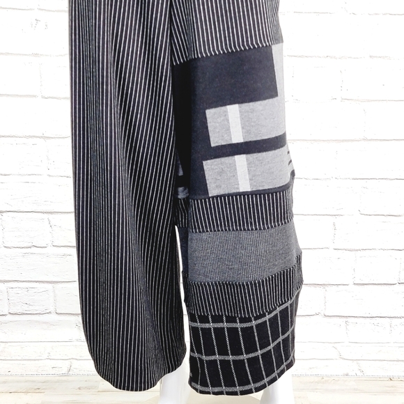 Designer Alembika Funky Blk/Wht Pinstripe Pant NWOT! Alembika Size:4 - Picture 3 of 12